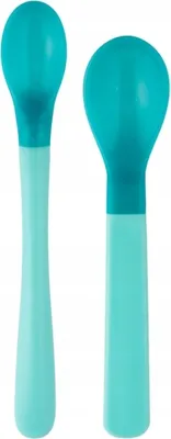 Image de Canpol Babies Jeu de cuillères à couleurs changeantes Turquoise 4m+ 2 pièces