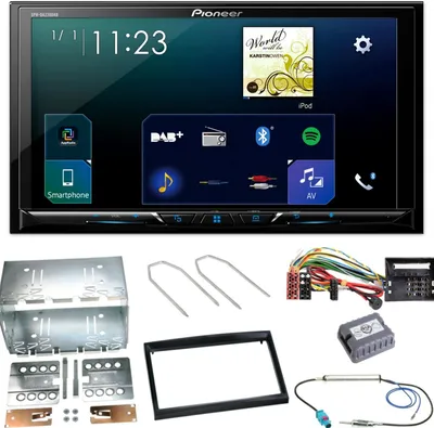 Produktbild von Pioneer SPH-DA230DAB CarPlay DAB+ Einbauset für Citroen C2 C3 Berlingo Jumpy