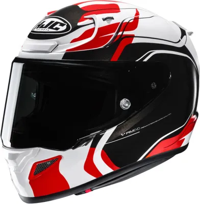 Image de Casque intégral HJC RPHA12 LAWIN blanc-rouge MC1 XXL