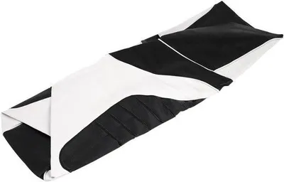 Image de Housse de protection pour selle de moto, imperméable, noir et blanc, 1 pièce