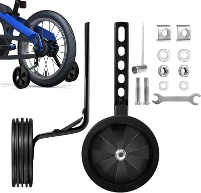 Image de Roues d'apprentissage pour vélos pour enfants, réglables, de 12 à 20 pouces, pour l'apprentissage du vélo