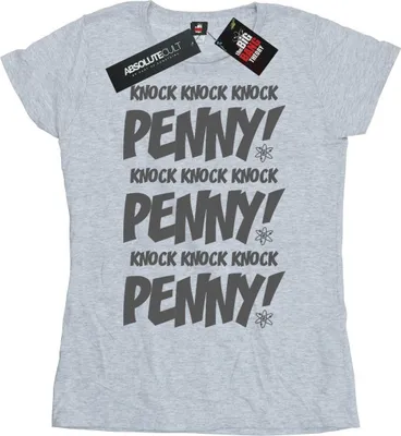 Produktbild von The Big Bang Theory - "Knock Knock Penny" T-Shirt für Damen BI466 (M) (Grau)