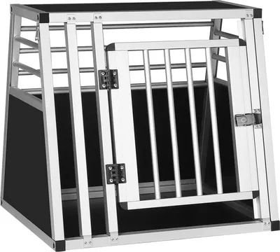 Produktbild von EUGAD Hundetransportbox Autobox für kleine Hunde, B60xH55xT50 cm, schwarz