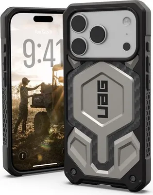 Produktbild von Urban Armor Gear Monarch Pro, Cover, Apple, iPhone 17 Pro, 16 cm (6.3"), Titan