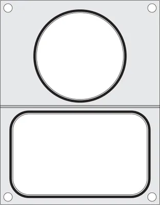 Produktbild von HENDI Matrize für Versiegelungsmaschine, zwei Behälter (1x 178x113 mm, 1x ø115 mm)