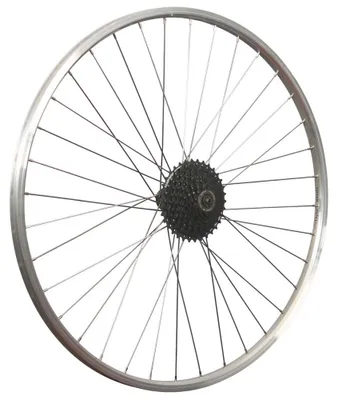 Produktbild von 28 Zoll Hinterrad Alu Hohlkammerfelge Shimano Cues Disc Nabe mit 9 fach HG200 Kassette