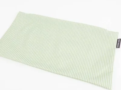 Produktbild von Kissenhülle Streifen grün weiß von SCHÖNER LEBEN. Größe 40x60cm (HxB) 40x60cm (HxB) Größe