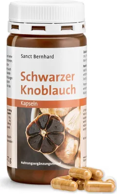 Produktbild von Sanct Bernhard Schwarzer Knoblauch – 120 Kapseln