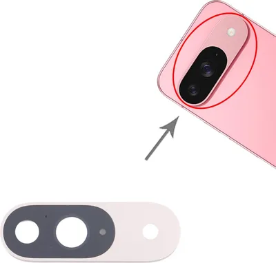 Image de Pièce de rechange pour la protection de l'objectif de l'appareil photo du Google Pixel 9, couleur argent
