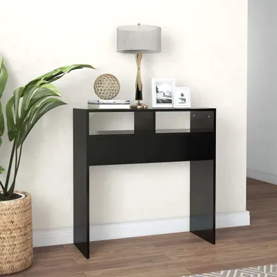 Produktbild von Möbel Konsolentisch/Beistelltisch Moderner design - Sofatisch für Wohnzimmer - Schwarz 78x30x80 cm Holzwerkstoff Top4674280