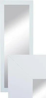 Produktbild von Wandspiegel Dekorativ Garderobenspiegel Ganzkörperspiegel 150x50cm weiß