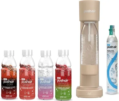 PushAir Saturator Dafi kapsuła cappuccino + butelka 0,7 l + 4x syropy