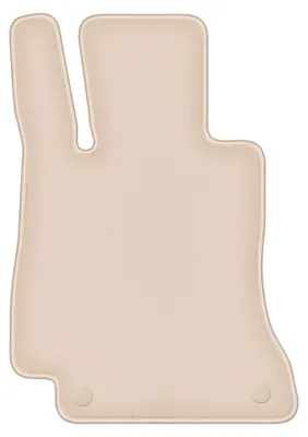 Produktbild von Fahrermatte Velours für Mercedes E A238 2017-2023 (Cabrio 4matic) – 1-tlg, Beige, passgenau – Wielganizator FORTUNA
