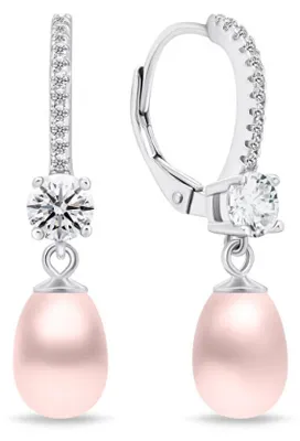 Produktbild von Elegante Silberohrringe mit rosa Perlen EA634WP