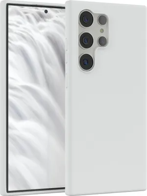Produktbild von EAZY CASE Silikonhülle für Samsung Galaxy S24 Ultra Silikon Backcover Schutz in Weiß
