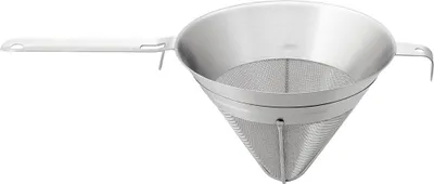 Produktbild von Stalgast Edelstahl Chinoise 24cm Spitzsieb feinmaschig - mit Auflagehaken