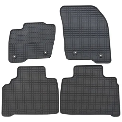 Produktbild von für Ford Galaxy/S-Max ab 09/2015 Passform Fußmatten PETEX Gummimatten 4-teilig schwarz Allwettermatten Gummifußmatten