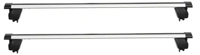 Immagine prodotto di SucceBuy 2 barre trasversali per portapacchi da tetto con portata di 75 kg, barre chiudibili a chiave per auto e SUV, adatte a barre da tetto a filo, distanza tra le barre 180-1035 mm, ideali per box da tetto, canoe, biciclette e cestini da trasporto