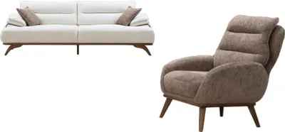 Obrázek produktu pro Sofa Polstergarnitur Couchgarnitur Wohnzimmergarnitur Sofa-Set Sessel Sitzgruppe