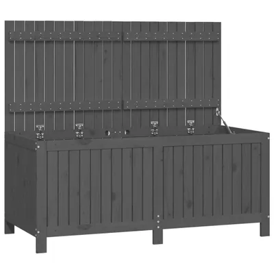 Immagine prodotto di vidaXL Cassapanca da giardino grigia 147x68x64 cm in legno di pino massiccio