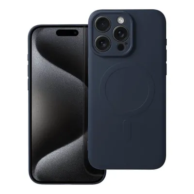 Produktbild von Case passend für iPhone 15 PRO MAX Silicone Mag Cover kompatibel mit MagSafe titanium blue
