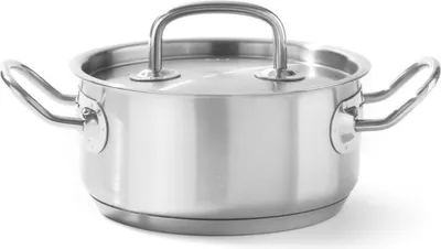Produktbild von HENDI Bratentopf m/Deckel  Edelstahl 160x75 mm 1,5 l   Kitchen Line