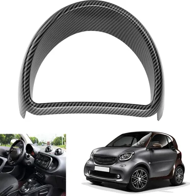 Produktbild von Ersatz-Armaturenbrett-Abdeckung im Kohlefaser-Stil für Smart Fortwo/Forfour 453 2015–2021