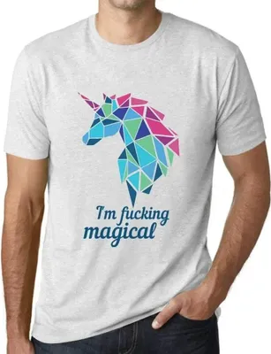 Produktbild von Herren Grafik T-Shirt Utrabasic ich bin verdammt magisch – Utrabasic I'm Fcking Magical – Öko-Verantwortlich Vintage Jahrgang Kurzarm Lustige Druck