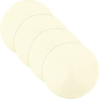 Produktbild von Erwin Müller Tischset Amadora" 4er-Pack ecru rund:  35 cm Ø"