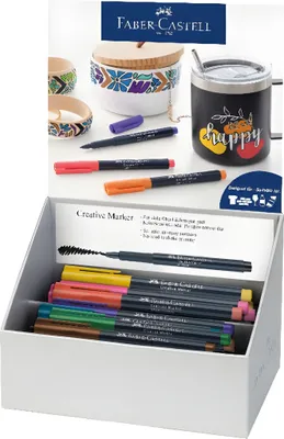 Produktbild von FABER-CASTELL Kartondisplay Creative Marker 1,5mm 50 Teile