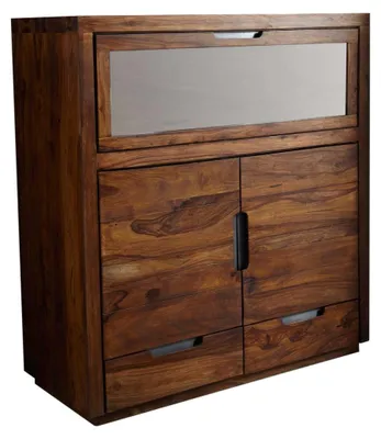 Immagine prodotto di MASSIVMOEBEL24 | DUKE #118 Credenza in legno di sheesham - laccato / noce 120x50x130