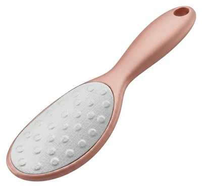 Produktbild von Hornhautfeile Fußfeile Hornhautraspel - Edelstahl - Doppelseitig nass und trocken - Ergonomischer Griff
