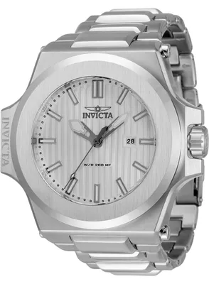 Immagine prodotto di Invicta Akula 34729 Orologio da Uomo - Movimento al Quarzo - Acciaio Inossidabile con Quadrante Argento - 58 mm