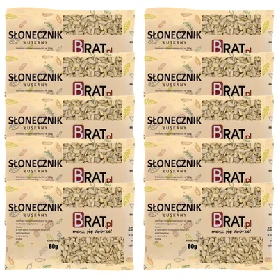 Zdjęcie produktu dla Słonecznik łuskany 10 x 80g