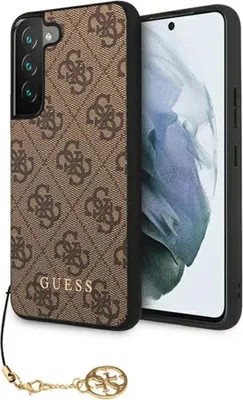 Produktbild von Guess Guhcs23Mgf4Gbr S23+ S916Brązowy/Brown Hardcase 4G Charms Collection