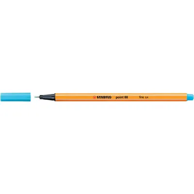 Zdjęcie produktu dla STABILO point 88, Niebieski, Niebieski, Pomarańczowy, Sześciokątny, Metal, 0,4 mm, Niemcy