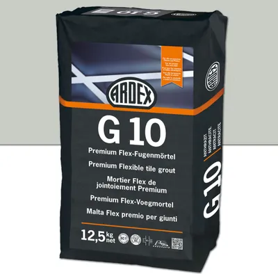 Produktbild von ARDEX G10 Premium Flex-Fugenmörtel Zementgrau 12,5kg Sack