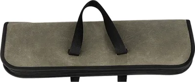 Produktbild von Messertasche (4 Steckplaetze), Canvas Chef's Knife Rolltasche mit haltbaren Griffen, tragbare wasserdichte Messertasche Messertasche