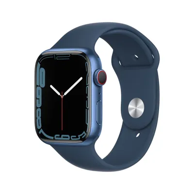 Produktbild von Apple Watch Series 7 45mm (A2478) Blue Alu Sport Band Abyss Blue CEL