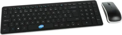 Zdjęcie produktu dla Zestaw myszy i klawiatury bezprzewodowej Dell KM714 KM713, układ QWERTY (angielski brytyjski)