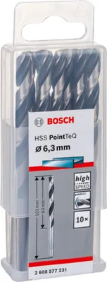 Zdjęcie produktu dla Wiertło kręte do metalu HSS PointTeQ 10 szt