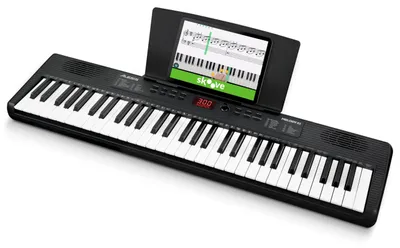 Produktbild von Alesis Melody 61 Keyboard Piano für Einsteiger mit 61 Tasten, Lautsprechern, Tablet-/Notenablage, 300 Sounds und Musiklektionen