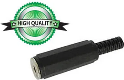 Produktbild von 3.5Mm-Stereo-Klinkenbuchse - Kunststoff, Schwarz