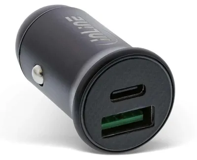 Immagine prodotto di Stromadapter InLine® USB KFZ Power Delivery, USB-A + USB Typ-C, nero