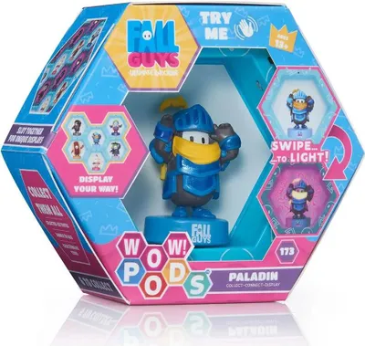 Zdjęcie produktu dla WOW! PODS Fall Guys - Palatin - Figura Bruja iluminada Cabeza Bobble-Head, The Ultimate Knockout Video Game, Producto Oficial WOW PODS