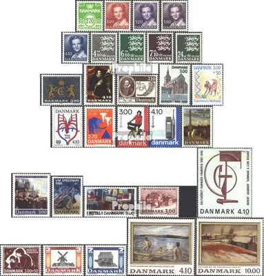 Produktbild von Briefmarken Dänemark 1988 Mi 905-933 (kompl.Ausg.) Jahrgang 1988 komplett postfrisch Freimarke