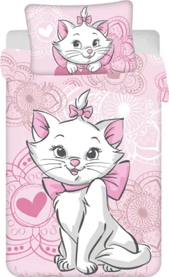 Produktbild von Disney Marie Aristocat Kinderbettwäsche 100×135 cm, 40×60 cm