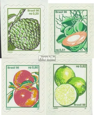 Produktbild von Briefmarken Brasilien 1998 Mi 2801-2804 (kompl.Ausg.) postfrisch Früchte