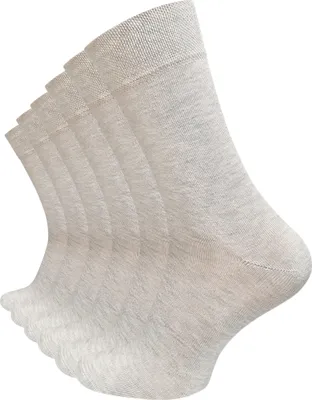 Produktbild von Cotton Prime® 6 Paar Socken ohne Gummibund 43-46 beige