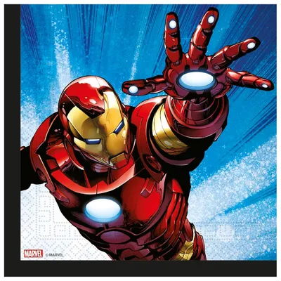 Produktbild von 20 Servietten 33 x 33 cm - Avengers